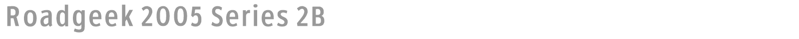 Roadgeek 2005 Series 2B font preview